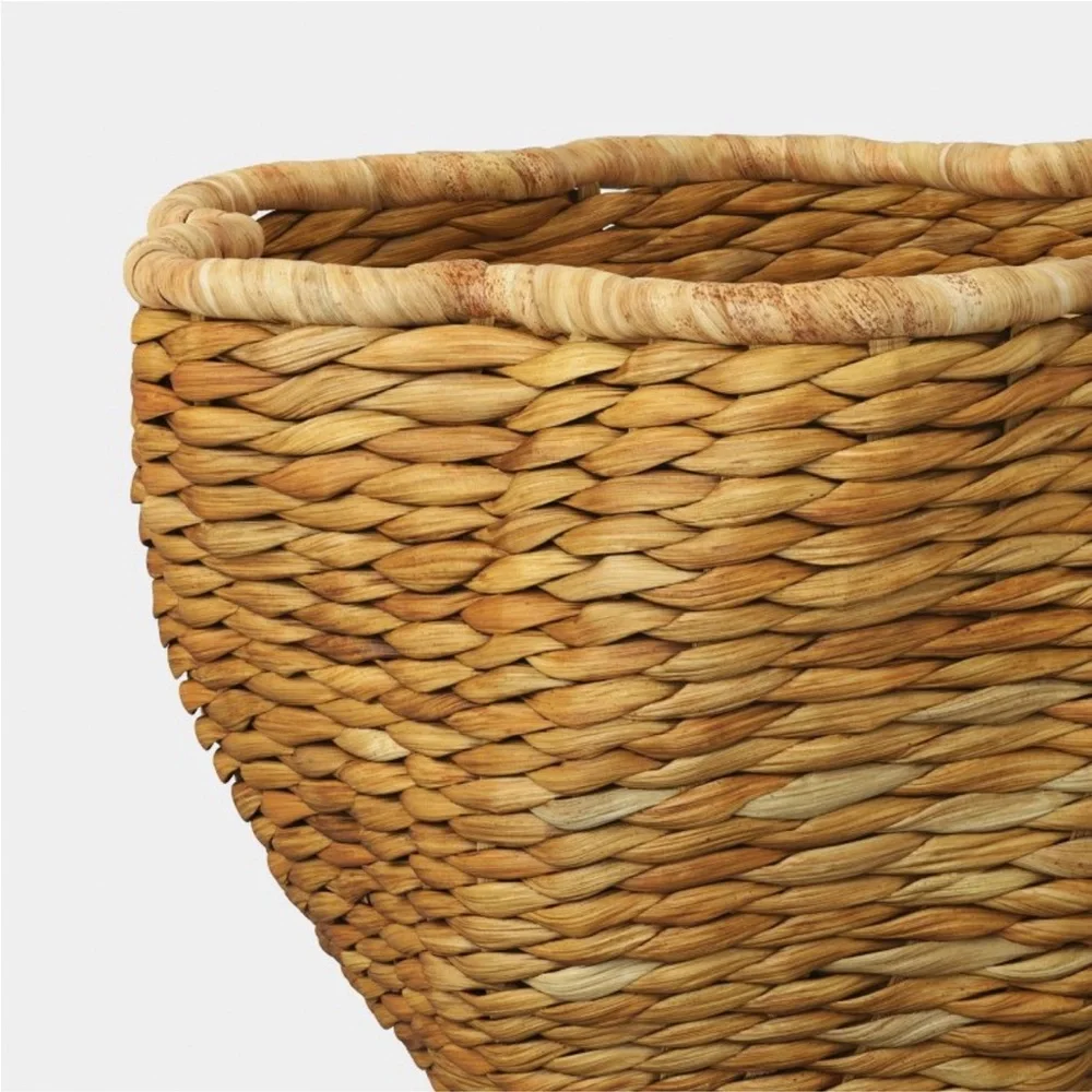 Sculpted Natural Woven Basket - Threshold™